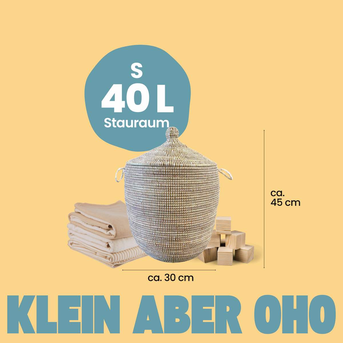 Fair Trade Multikorb Stripes S Weiss Fair Trade Multikorb Stripes S Weiss