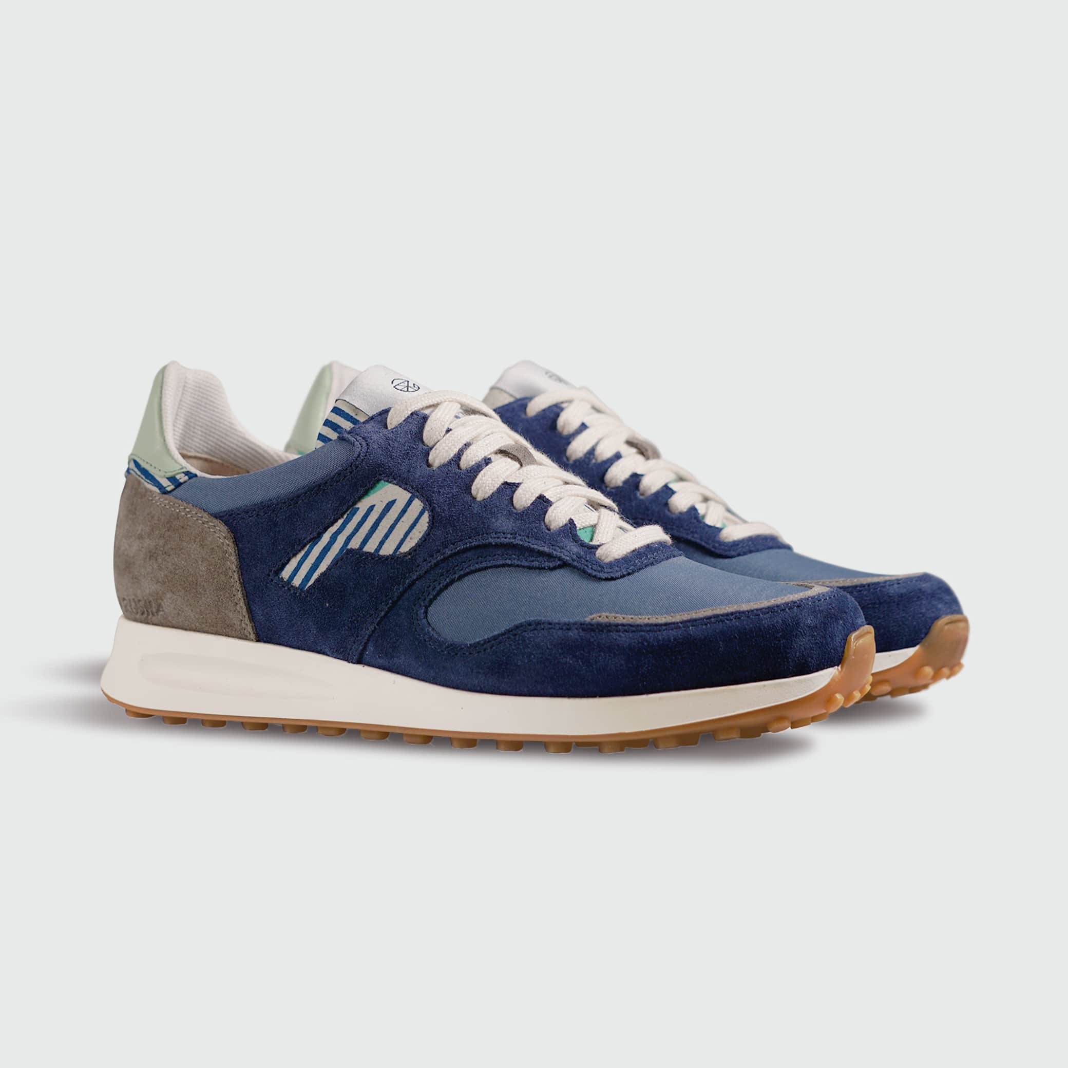 African Fair Trade Sneaker - Arusha Cobalt