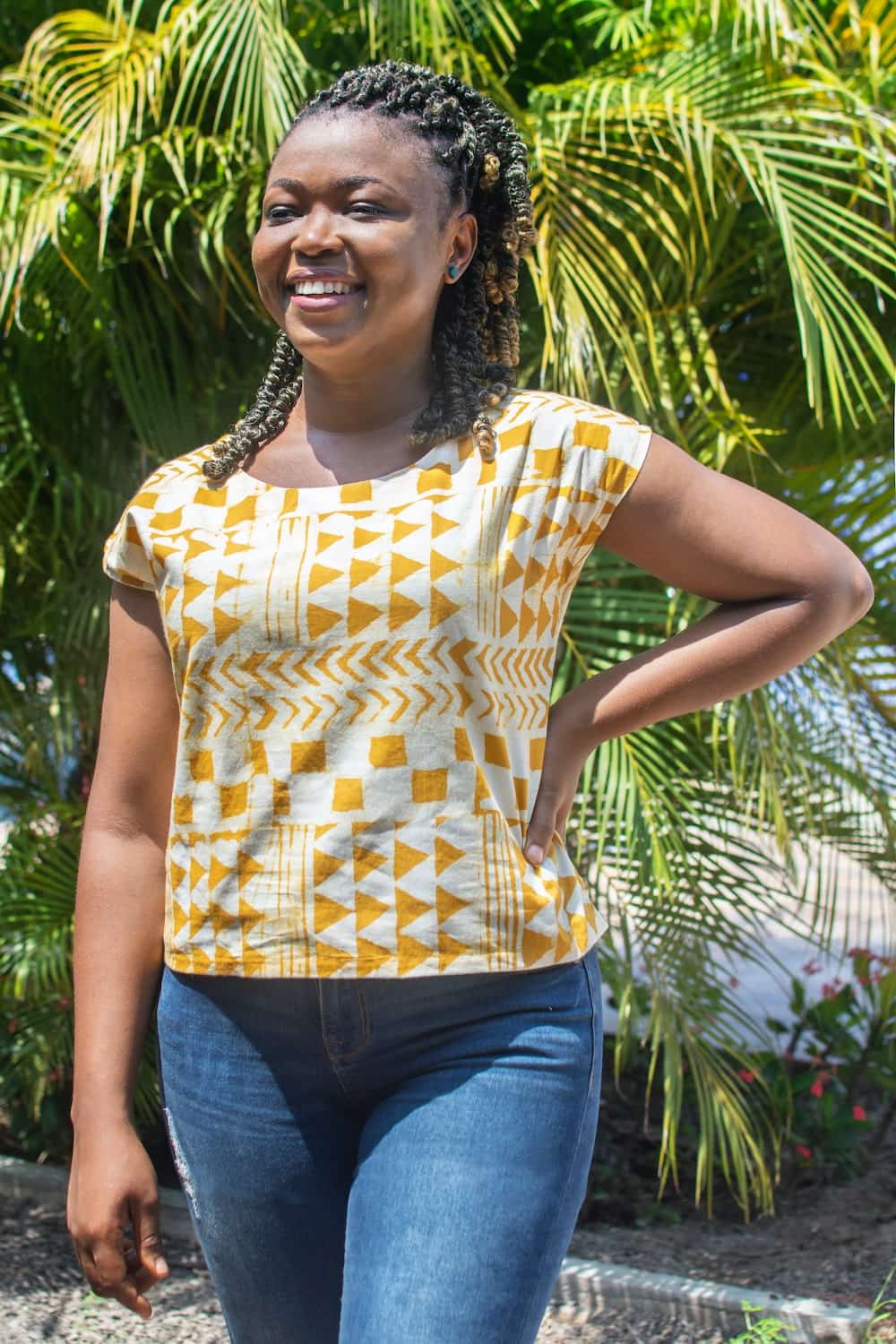 Boxy Bluse - Adobe Gold - Gelb Boxy Bluse - Adobe Gold - Gelb