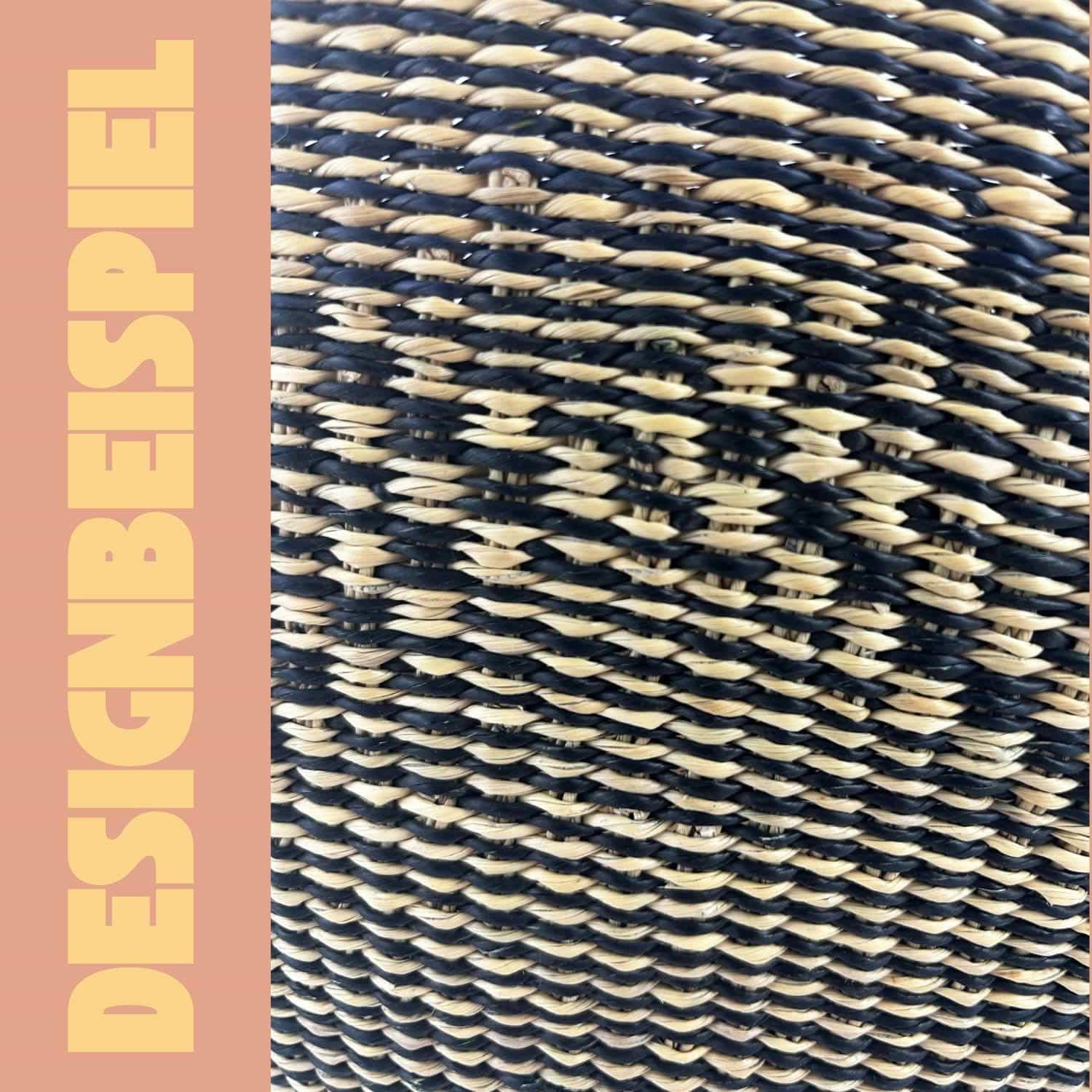 Bolga Korb - Mandela - Rund