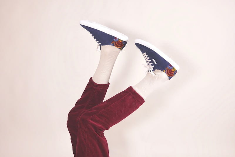 African Fair Trade Sneaker - Harmattan Ocean African Fair Trade Sneaker - Harmattan Ocean
