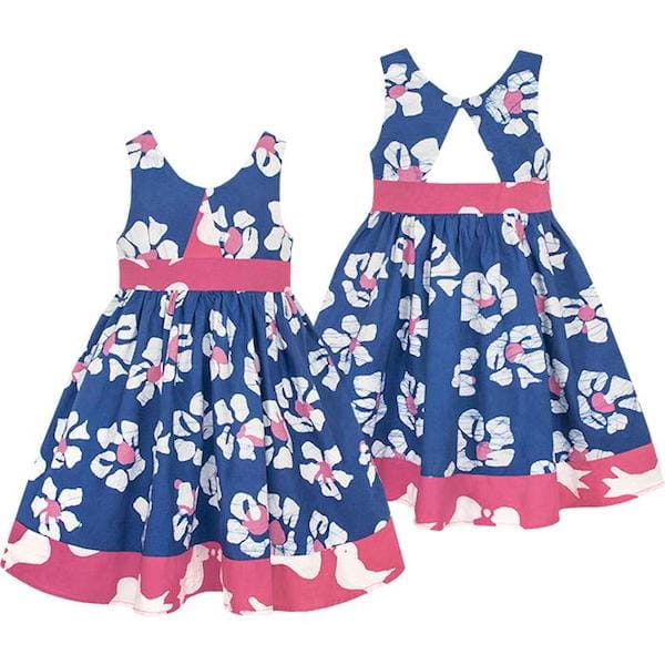 Girls Twirl Dress - Tropics Indigo Girls Twirl Dress - Tropics Indigo