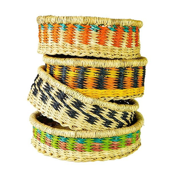 Bolga Aufbewahrungskorb - Bunt - S Bolga Aufbewahrungskorb - Bunt - S