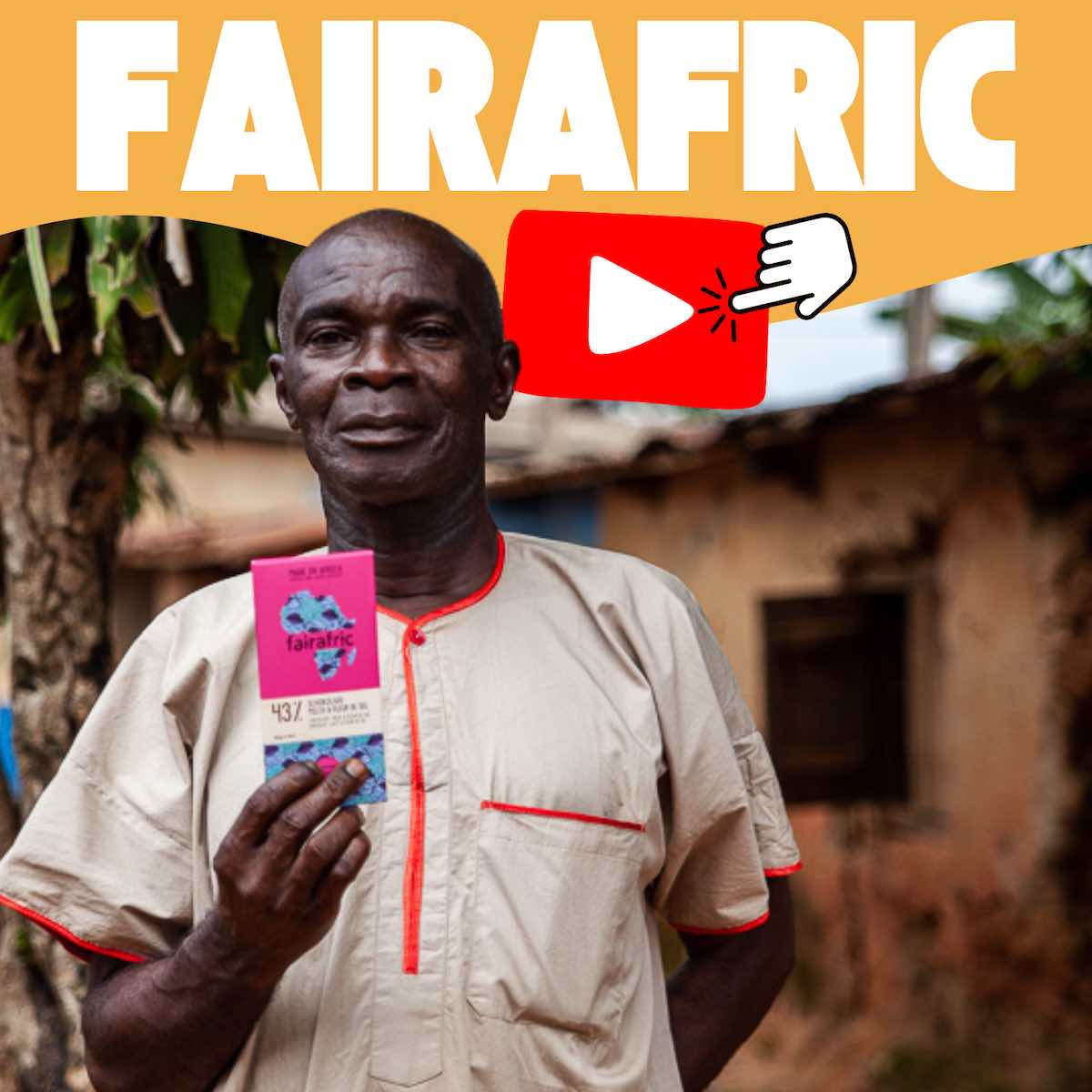 Fairafric Ghana Bio Schokolade Zartbitter Afrika die Weltpartner Weltladen fairer Handel