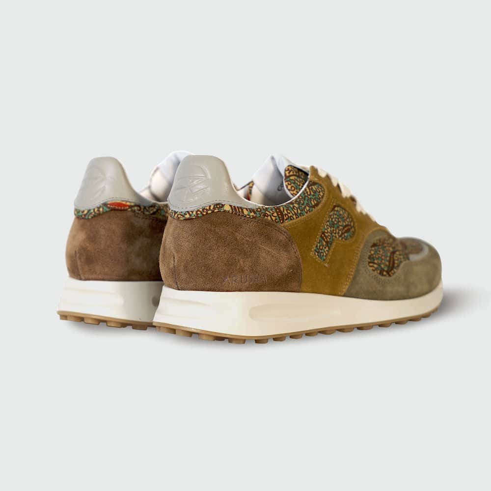 African Fair Trade Sneaker - Arusha Chestnut