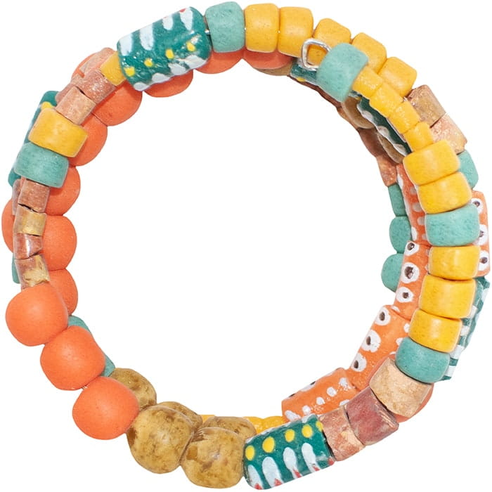 Glasperlen Armband - Spirale - Desert
