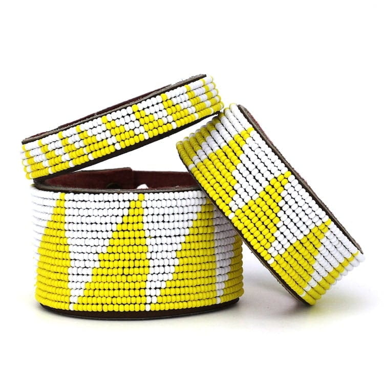 Perlenarmband - Tri Gelb - S/M/L Perlenarmband - Tri Gelb - S/M/L