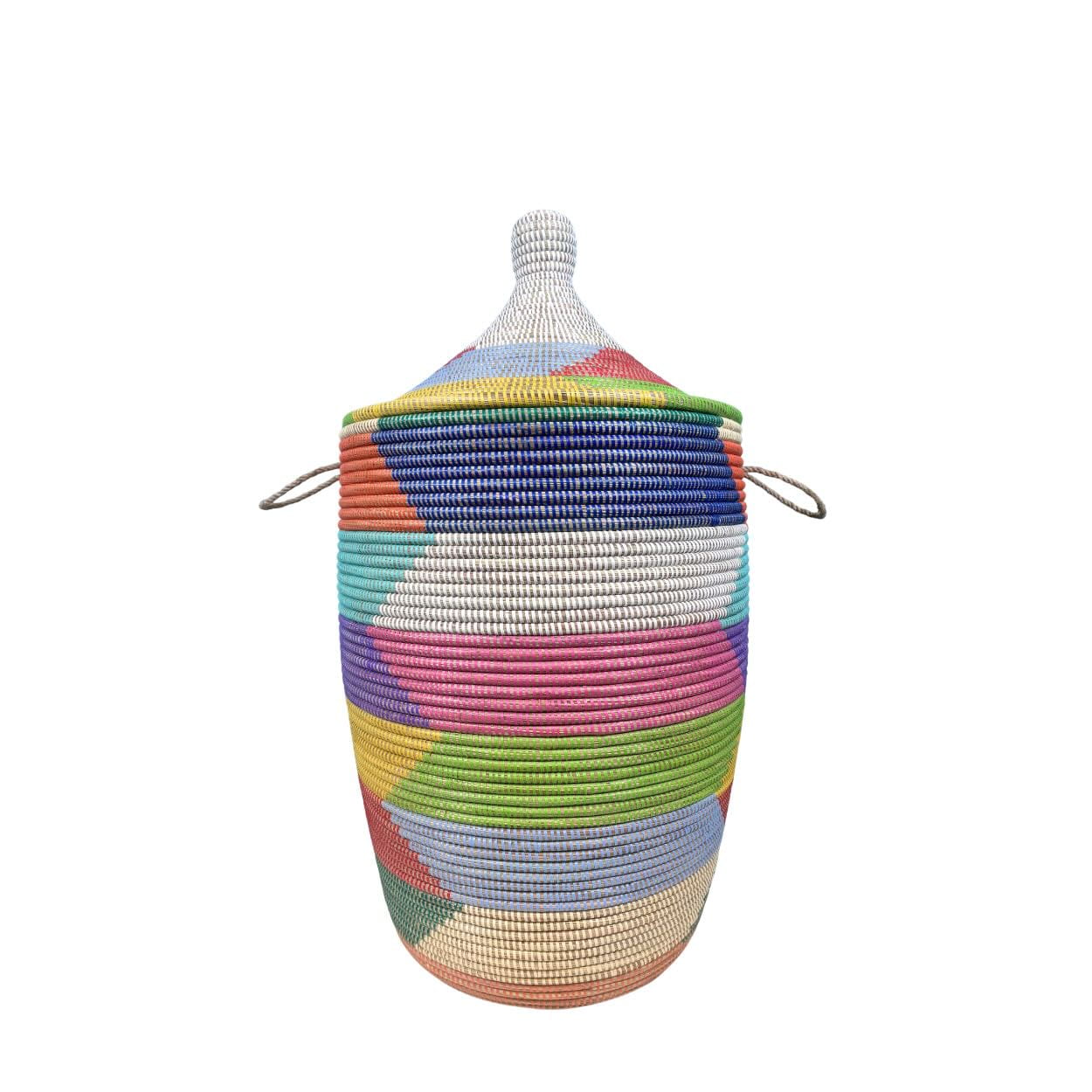 Wäschekorb Senegal M - Zick Zack - Bunt
