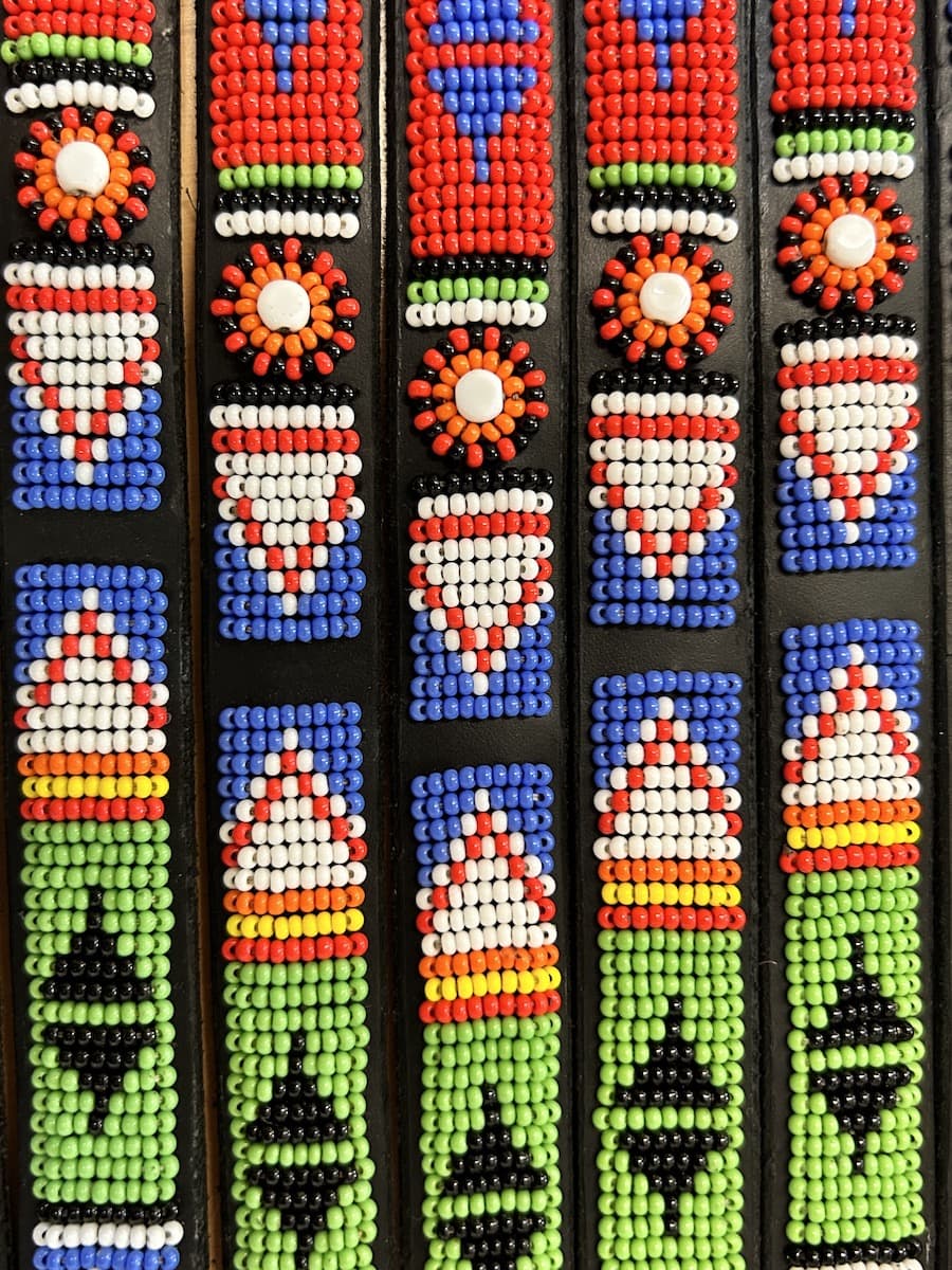Massai Ledergürtel - Maragoli - Skinny Massai Ledergürtel - Maragoli - Skinny