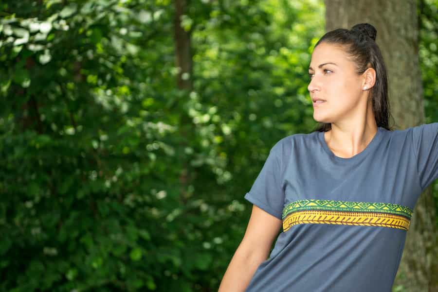 Kudhinda - Woman - Charcoal Grau - Organic Shirt Kudhinda - Woman - Charcoal Grau - Organic Shirt