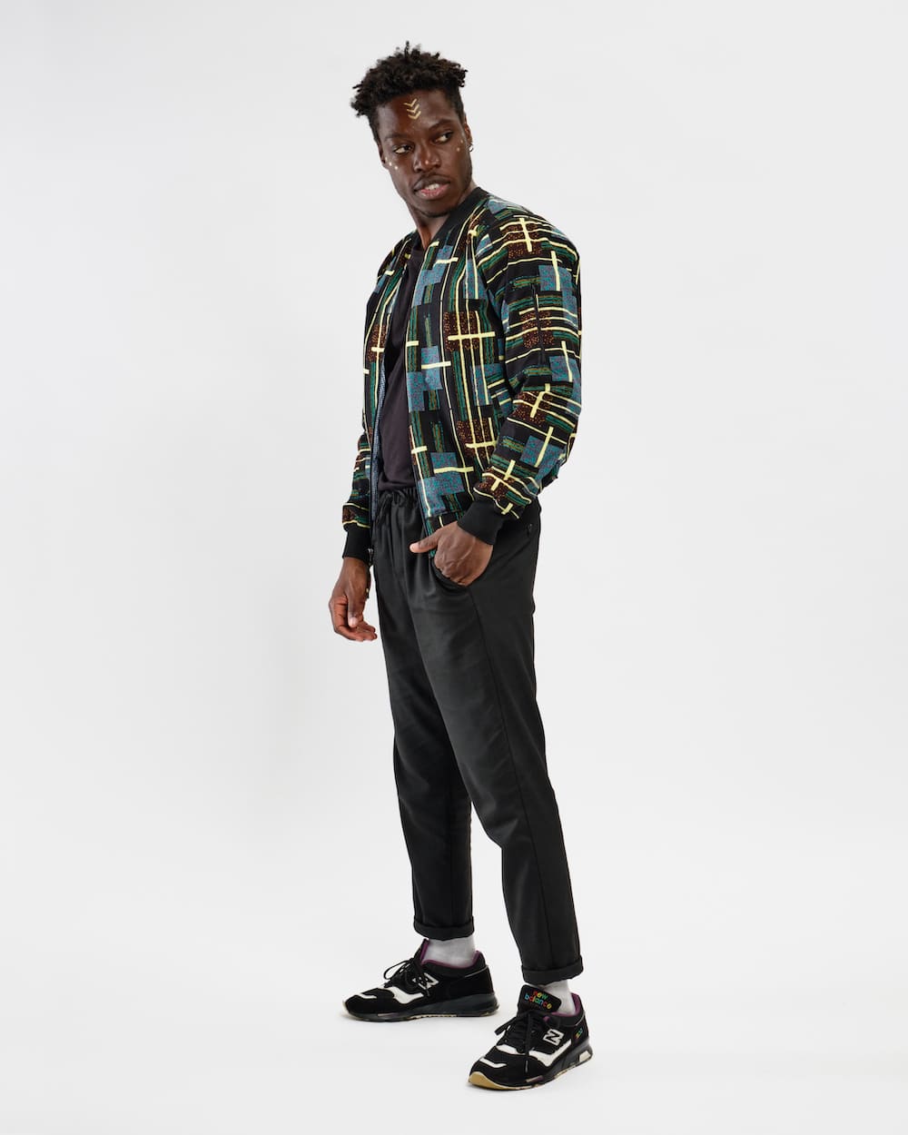 Bomberjacke Kitenge - Mistari - Unisex Bomberjacke Kitenge - Mistari - Unisex