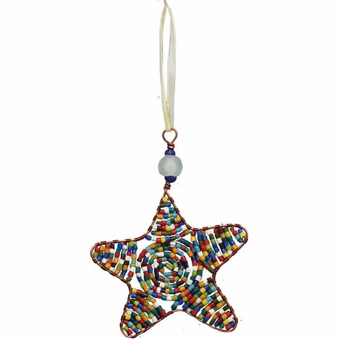 Perlenanhänger Stern - Rainbow Klein - Upcycling Perlenanhänger Stern - Rainbow Klein - Upcycling