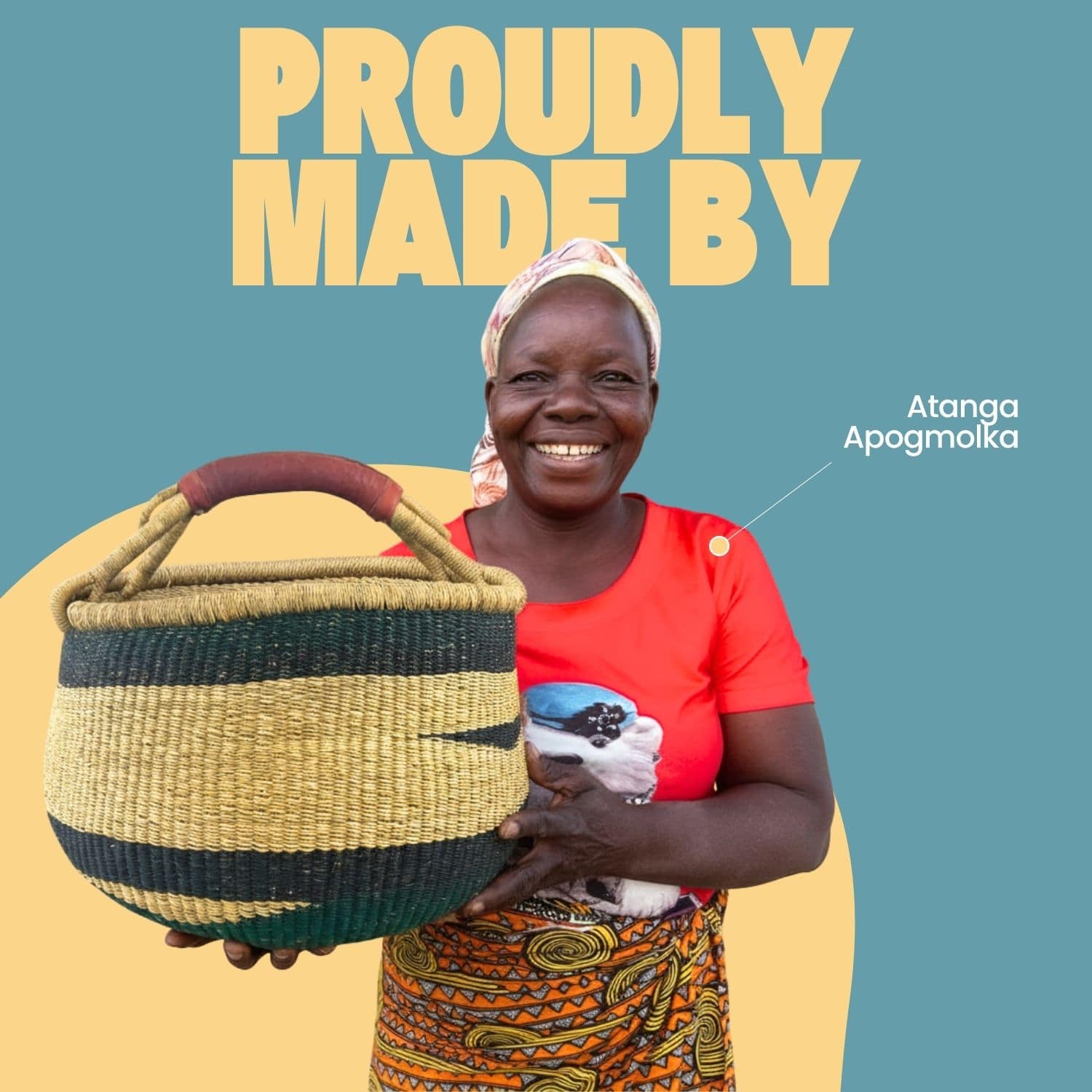 Bolga Korb - Ho - Rund