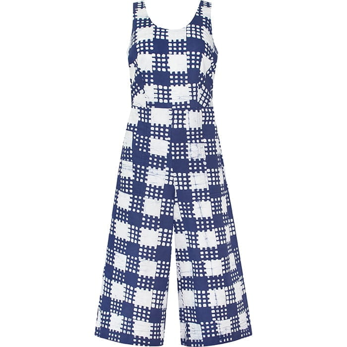 Jumpsuit - Gingham Navy - Blau