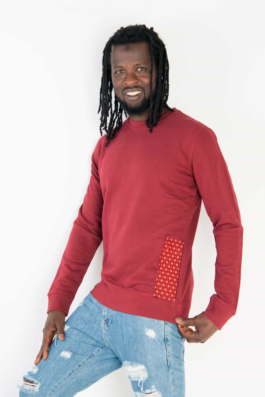 Shwe Shwe - Unisex - Burgundy - Organic Sweater Shwe Shwe - Unisex - Burgundy - Organic Sweater