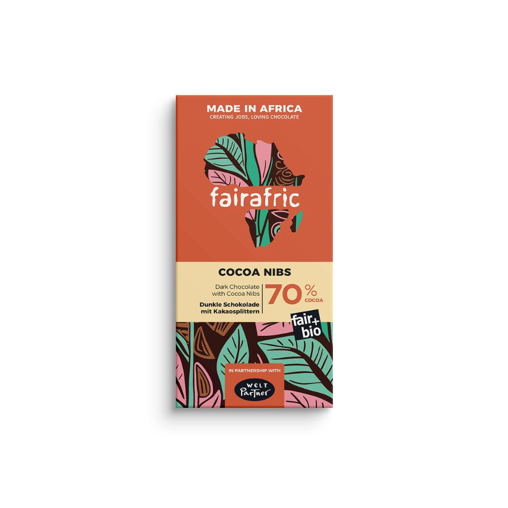 Bio Schokolade - 70% Cocoa Nibs - Ghana Bio Schokolade - 70% Cocoa Nibs - Ghana