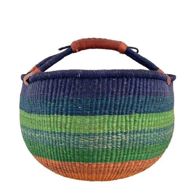 Bolga Korb Einkaufskorb Fairtrade Bolgatanga Flechtkorb aus Afrika Bolga Korb Einkaufskorb Fairtrade Bolgatanga Flechtkorb aus Afrika