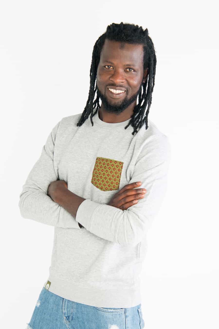 Shwe Shwe Pocket - Unisex - Grau - Organic Sweater Shwe Shwe Pocket - Unisex - Grau - Organic Sweater
