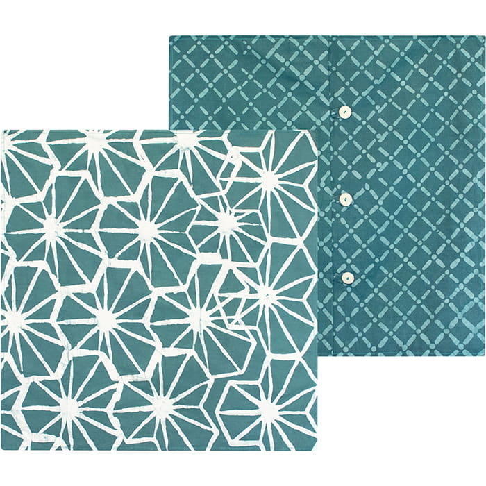 Afrikanische Kissenhüllen - Tiles 50x50 - Teal Afrikanische Kissenhüllen - Tiles 50x50 - Teal