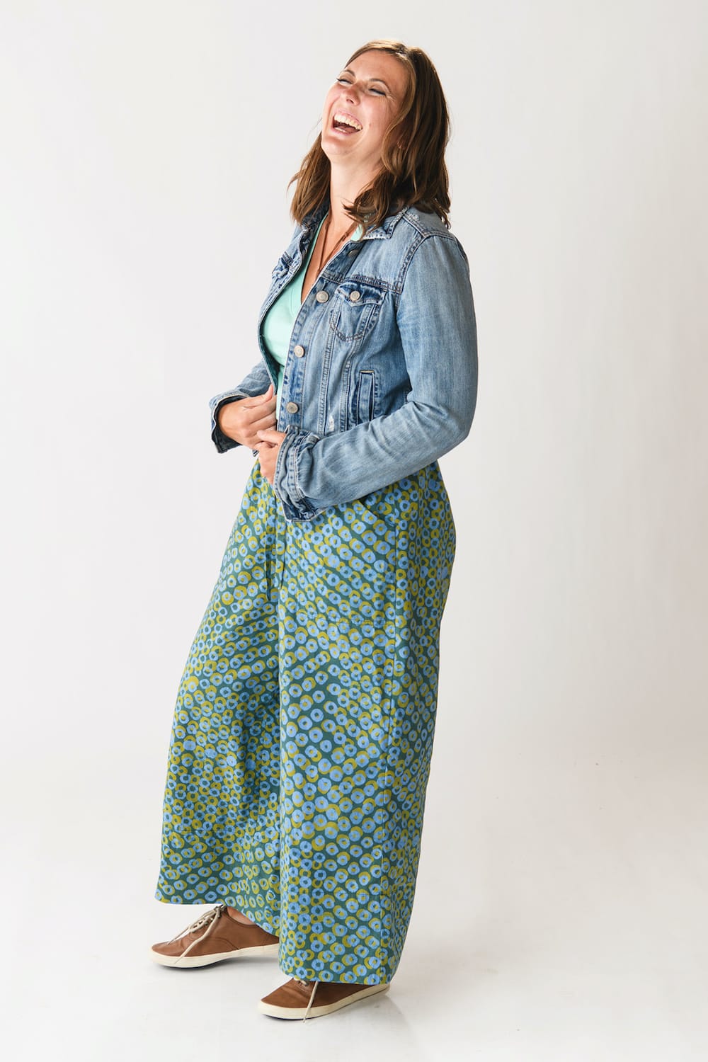 Bio Hose weites Bein Rings Green Global mamas Bio Hose weites Bein Rings Green Global mamas
