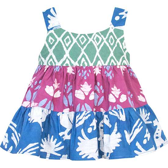 Babys Carousel Dress - Sankofa Stone Blue Babys Carousel Dress - Sankofa Stone Blue