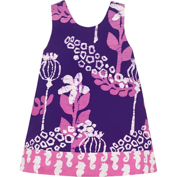 Girls Reversible Dress - Marina Purple Girls Reversible Dress - Marina Purple
