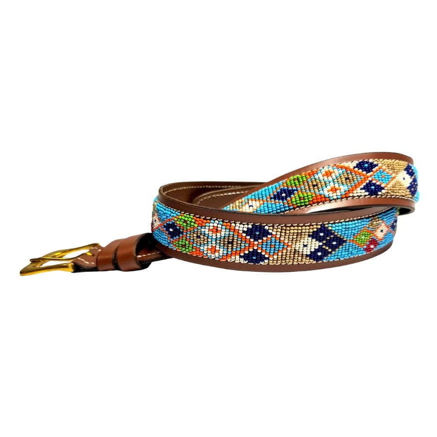 Massai Ledergürtel - San Tan - Unisex Massai Ledergürtel - San Tan - Unisex