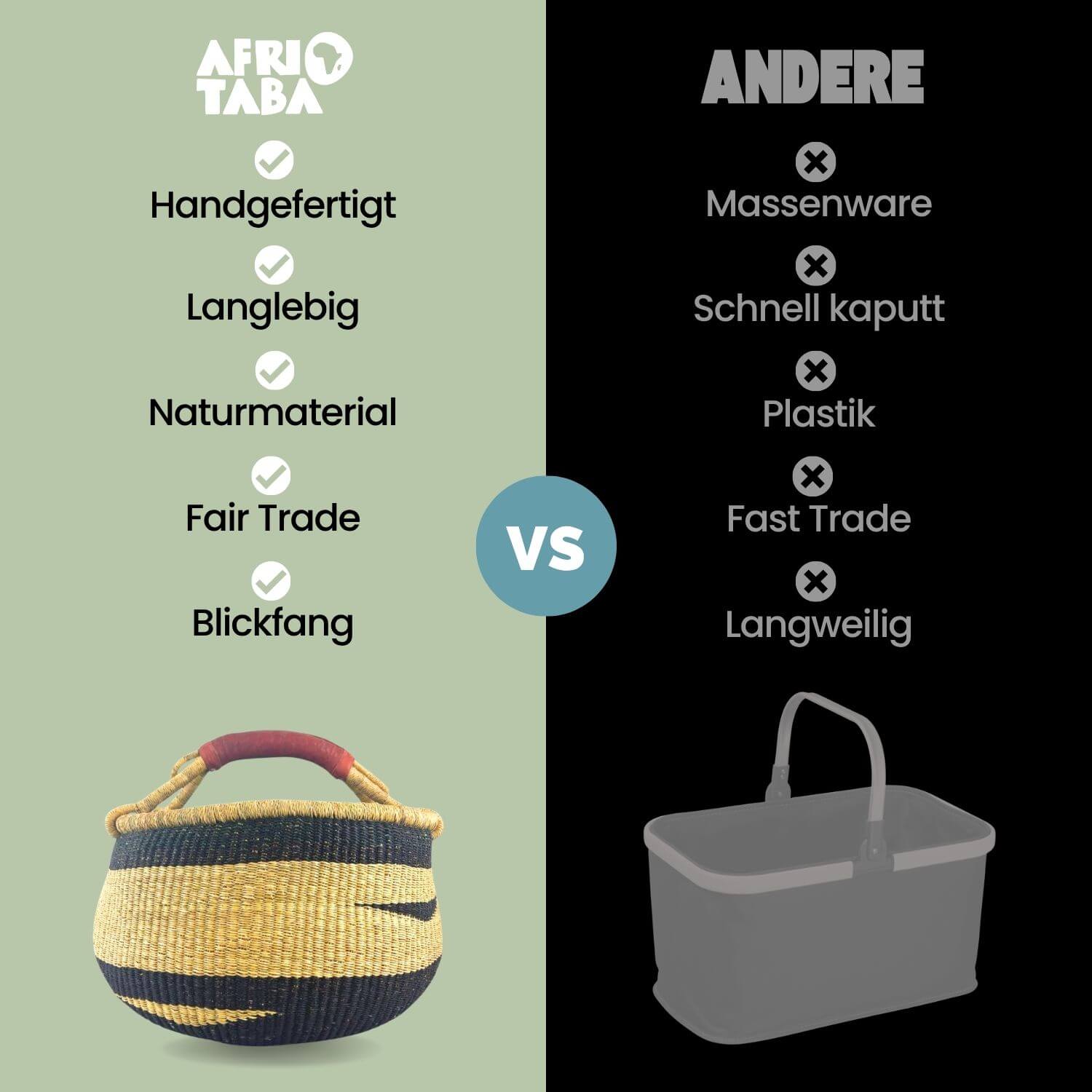 Bolga Korb - Ho - Rund