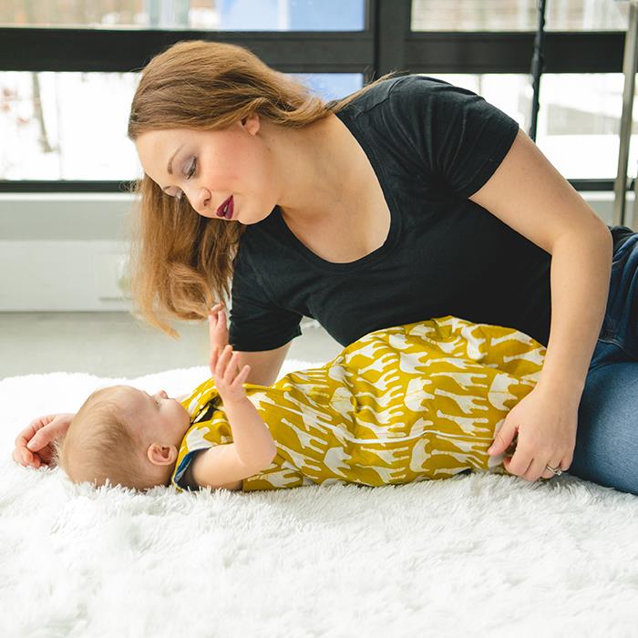 Baby Schlafsack - Bio Baumwolle - Sahara Mustard Baby Schlafsack - Bio Baumwolle - Sahara Mustard