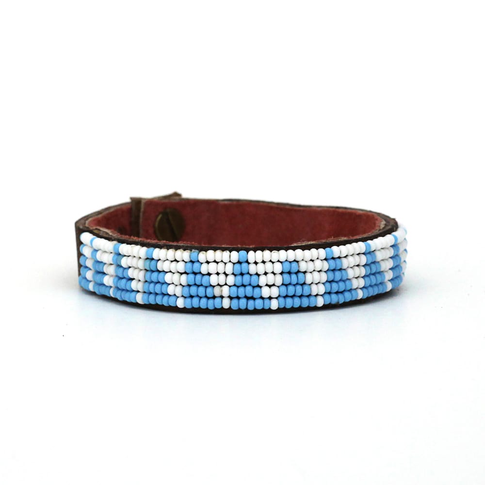 Perlenarmband - Tri Blau - S/M/L