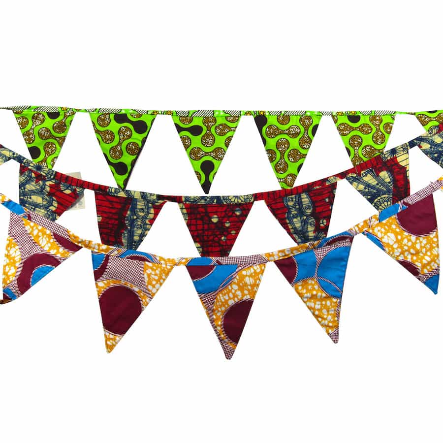 Bunte Wimpelkette - Kinderzimmer Deko - Grün Bunte Wimpelkette - Kinderzimmer Deko - Grün