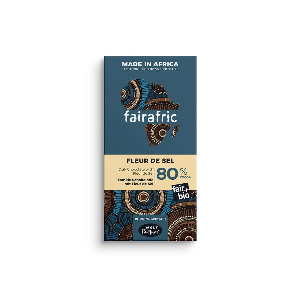 Bio Schokolade - 80% Fleur de Sel - Ghana Bio Schokolade - 80% Fleur de Sel - Ghana