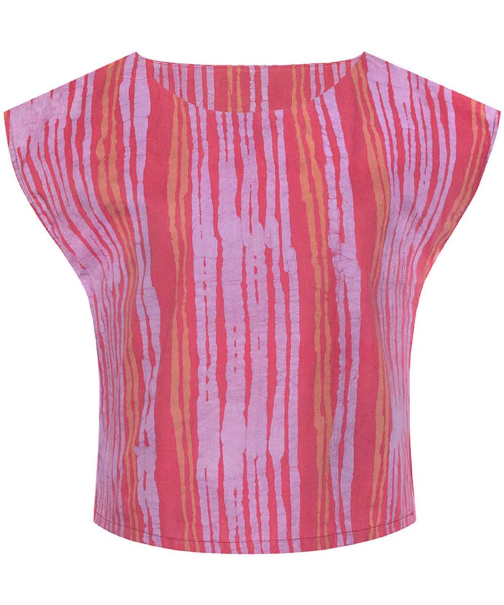 Boxy Bluse - Reeds - Melon