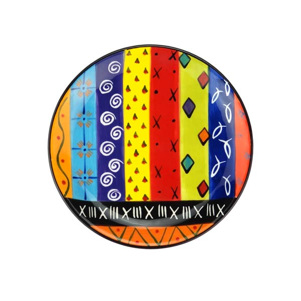 Kapula Keramik - Frühstücksteller 19cm - Multicol. Kapula Keramik - Frühstücksteller 19cm - Multicol.