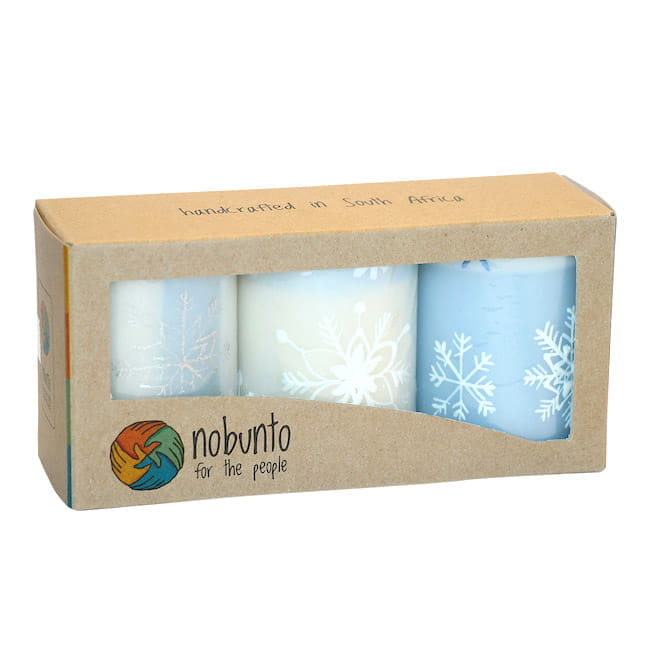 Geschenkbox - KAPOKO - 3 x Kerzen - 5x7cm Geschenkbox - KAPOKO - 3 x Kerzen - 5x7cm