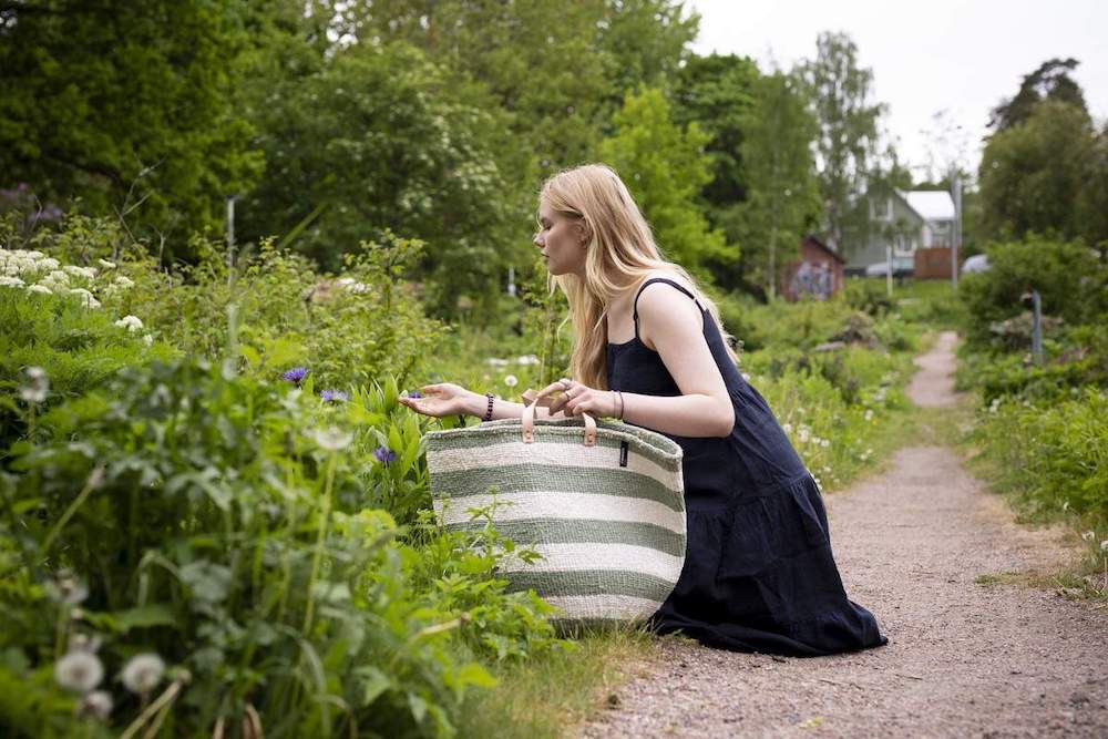 Mifuko Shopper Bag Einkaufstasche Grün Mifuko Shopper Bag Einkaufstasche Grün