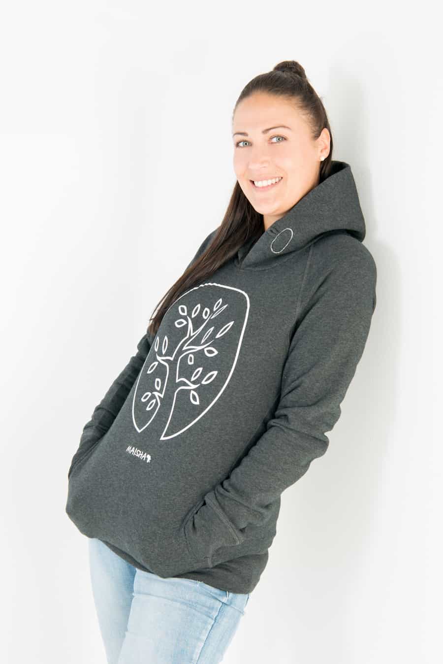 Maisha Tree - Unisex - Grau - Organic Hoodie Maisha Tree - Unisex - Grau - Organic Hoodie