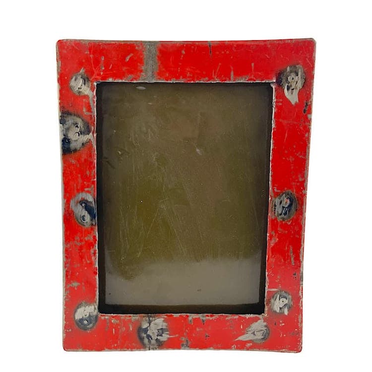 Upcycling Bilderrahmen - Wand S/M - Rot Upcycling Bilderrahmen - Wand S/M - Rot