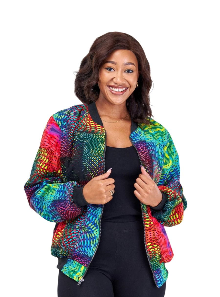 Bomberjacke Kitenge - Tamasha - Unisex Bomberjacke Kitenge - Tamasha - Unisex
