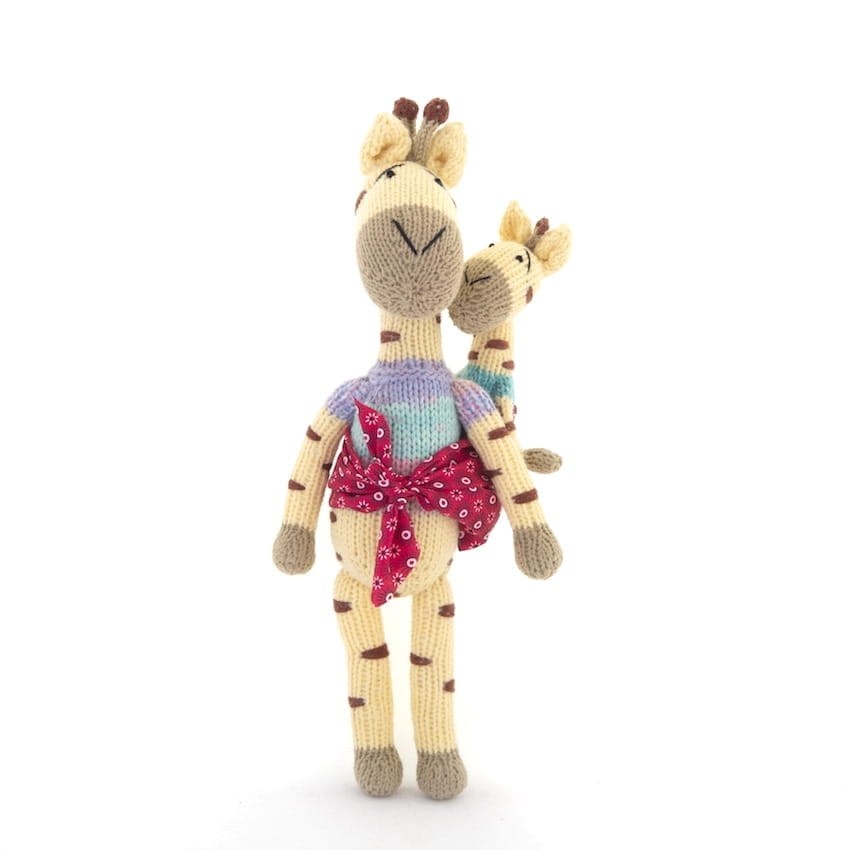 Giraffe Kuscheltier, Stofftier, Gogo Olive, Mama und Baby, Stricktiere Giraffe Kuscheltier, Stofftier, Gogo Olive, Mama und Baby, Stricktiere