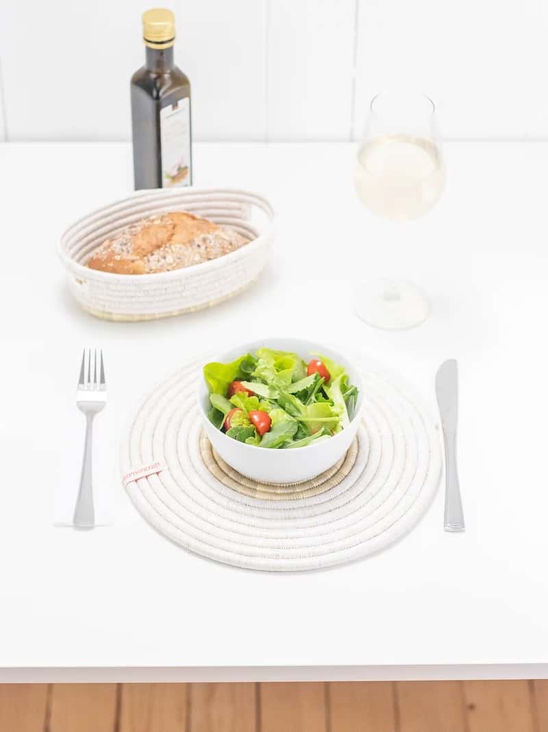 nachhaltige Tischsets Platzsets rund abwaschbar nachhaltige Tischsets Platzsets rund abwaschbar
