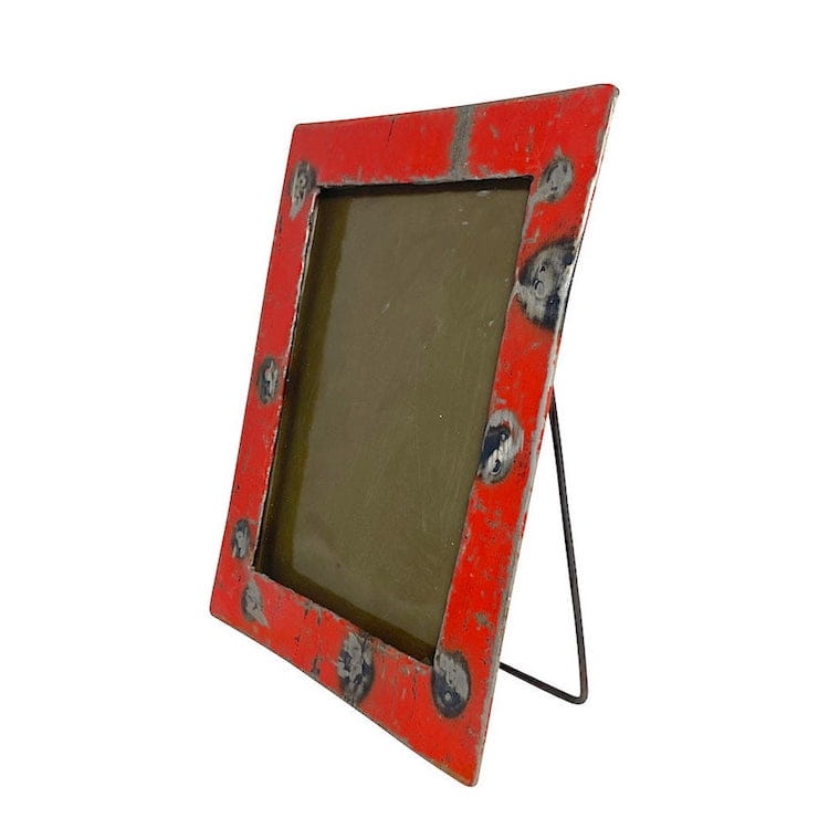 Upcycling Bilderrahmen - Aufsteller S/M - Rot Upcycling Bilderrahmen - Aufsteller S/M - Rot