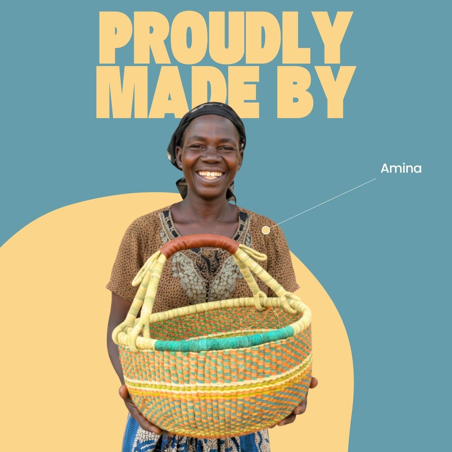 Bolga Korb - Tema - Rund