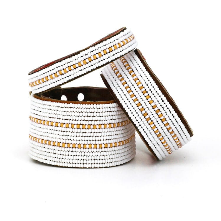 Perlenarmband - Dashes Orange - S/M/L Perlenarmband - Dashes Orange - S/M/L