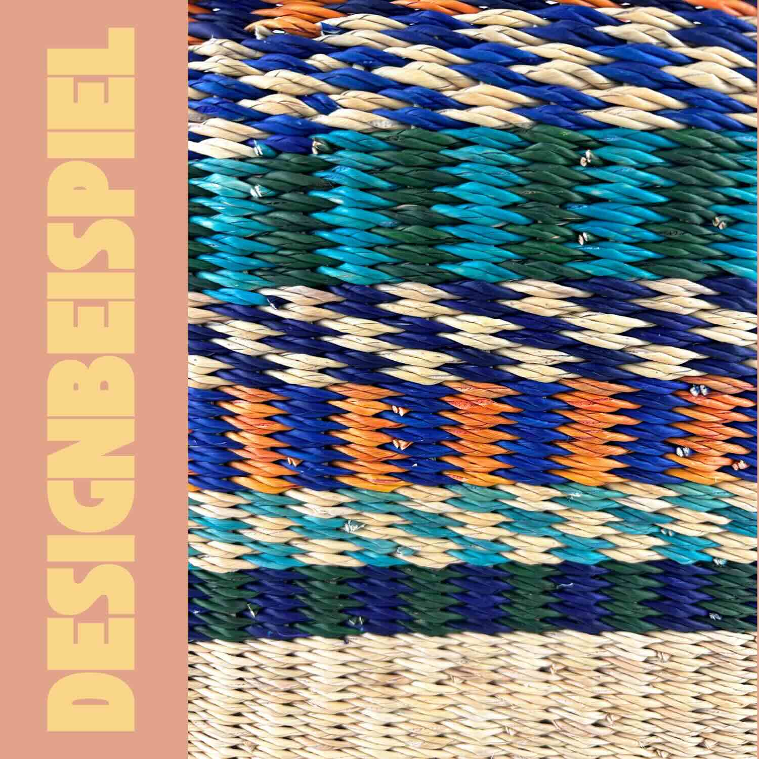 Bolga Korb - Cape Coast - Viele Farben - Oval