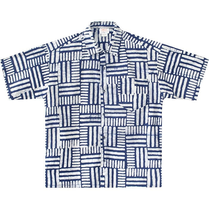 Button Down Hemd - Checkers Navy - Blau Button Down Hemd - Checkers Navy - Blau