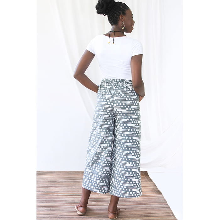 Bio Hose Crop - Morse Code - Charcoal Bio Hose Crop - Morse Code - Charcoal