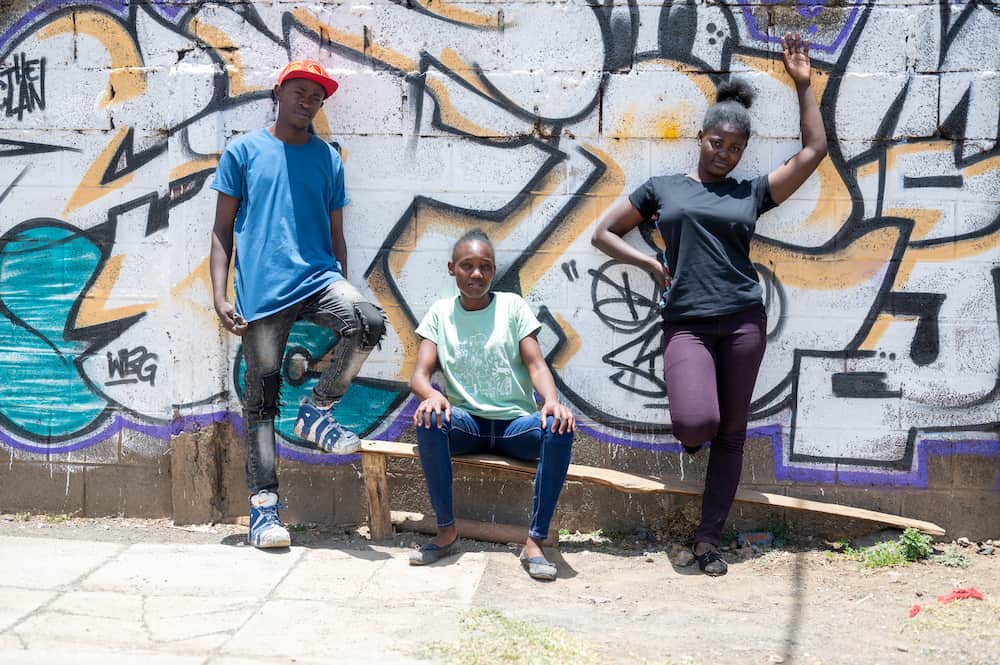 Simba - Bio Kitenge Shirt - Men - Blau Simba - Bio Kitenge Shirt - Men - Blau