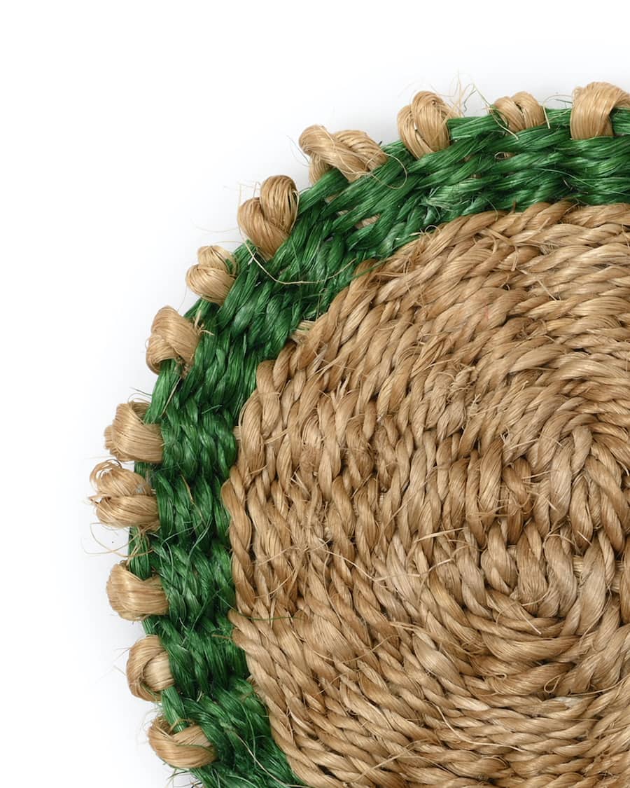 4er Set Sisal Untersetzer - 10cm - Kamaria 4er Set Sisal Untersetzer - 10cm - Kamaria