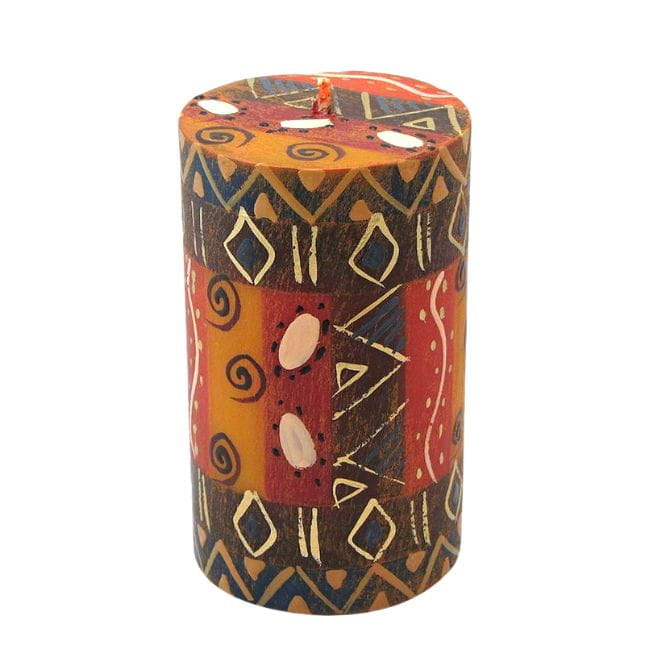Bunte Kerzen - BONGAZI - Handbemalt 6,5x10cm Bunte Kerzen - BONGAZI - Handbemalt 6,5x10cm